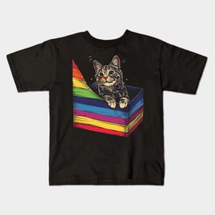 Cat LGBT Pride Kids T-Shirt